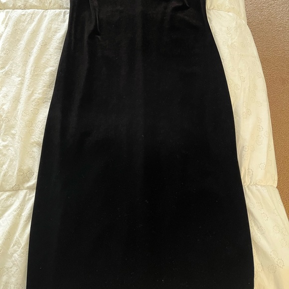 Bebe Black Velvet Dress - Picture 6 of 6
